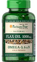 שמן פשתן 1000 מ"ג אומגה 3-6-9 בכבישה קרה Puritan's Pride
