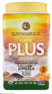 Sunwarrior - חלבון טבעוני אורגני בטעם וניל 750 g