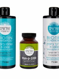 מבצע חבילת שורשים -  שמפו שורשים 500 מ"ל + מרכך שורשים 500 מ"ל + שורשים (72 כמוסות)